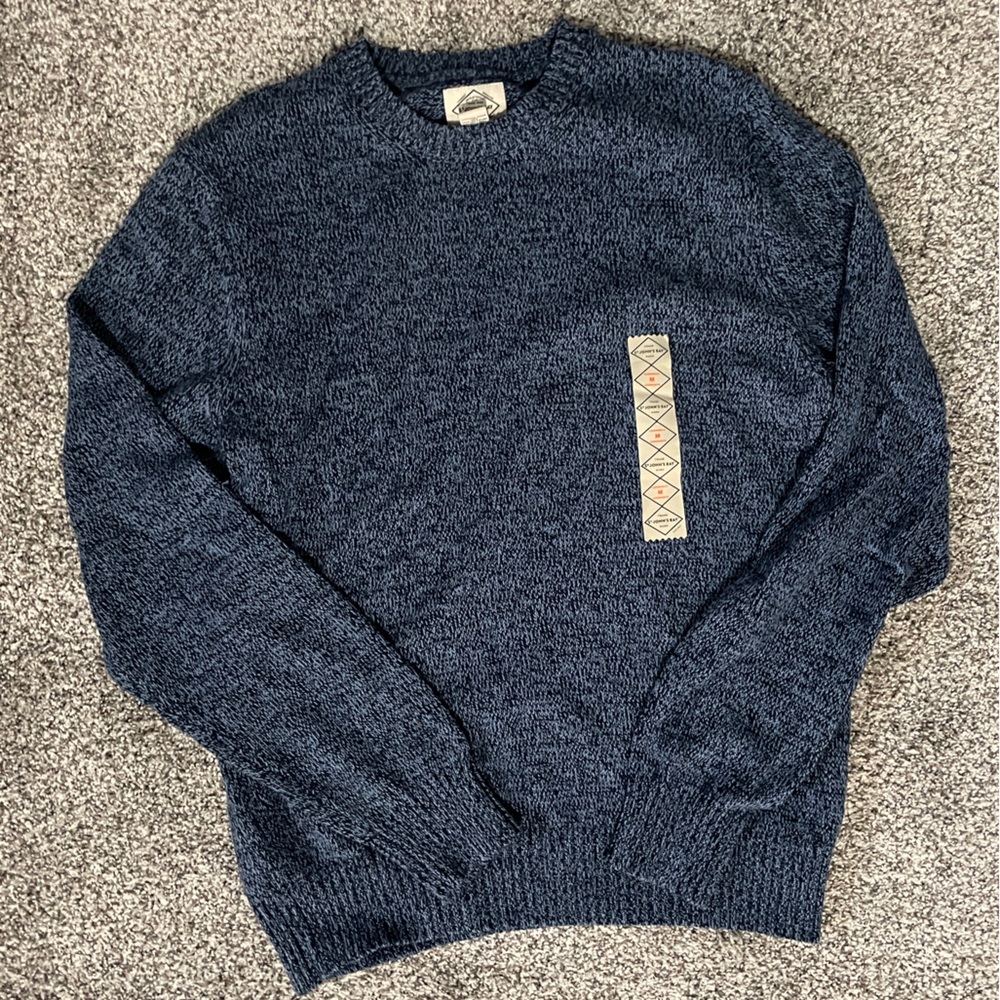 Men’s St. John’s Bay Blue Knit Sweater, Size M